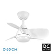 Ventilador de techo Fabrilamp Pirdo LED blanco 3 palas motor DC 3000-6000K Ø60cm 24W — vista 1