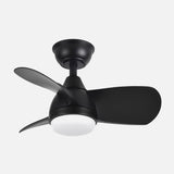 Ventilador de techo Fabrilamp Pirdo LED negro 3 palas motor DC 3000-6000K Ø60cm 24W — vista 2