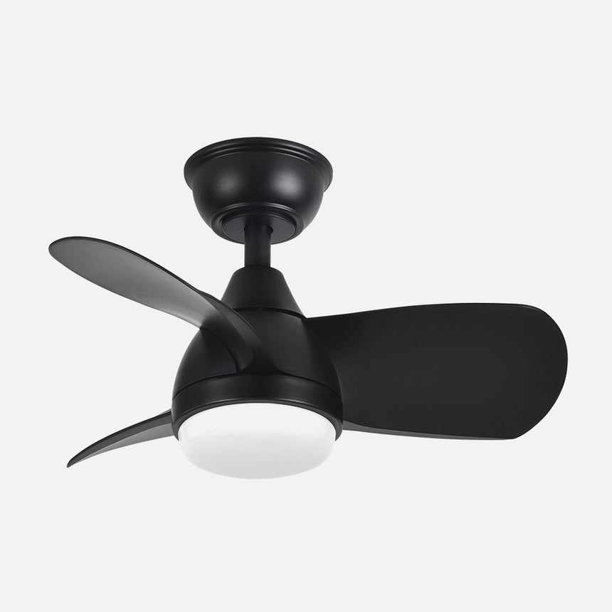Ventilador de techo Fabrilamp Pirdo LED negro 3 palas motor DC 3000-6000K Ø60cm 24W — vista 2