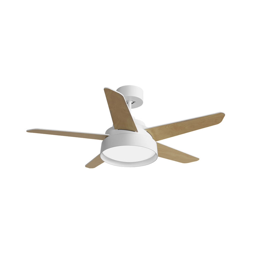 Ventilador de techo Fabrilamp Lebeche LED blanco haya 5 palas motor DC 3000-6000K Ø132cm 25W — vista 3
