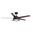 Ventilador de techo Fabrilamp Lebeche LED marrón nogal roble 5 palas motor DC 3000-6000K Ø132cm 25W — vista 1