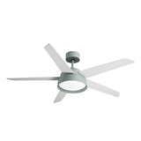 Ventilador de techo Fabrilamp Lebeche LED verde blanco haya 5 palas motor DC 3000-6000K Ø132cm 25W — vista 4