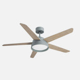 Ventilador de techo Fabrilamp Lebeche LED verde blanco haya 5 palas motor DC 3000-6000K Ø132cm 25W — vista 2