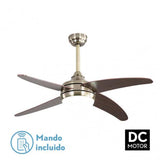 Fabrilamp Klod Ventilador 2xe27 DC cuero cerezo 6 velocidades  117d mando 173692436