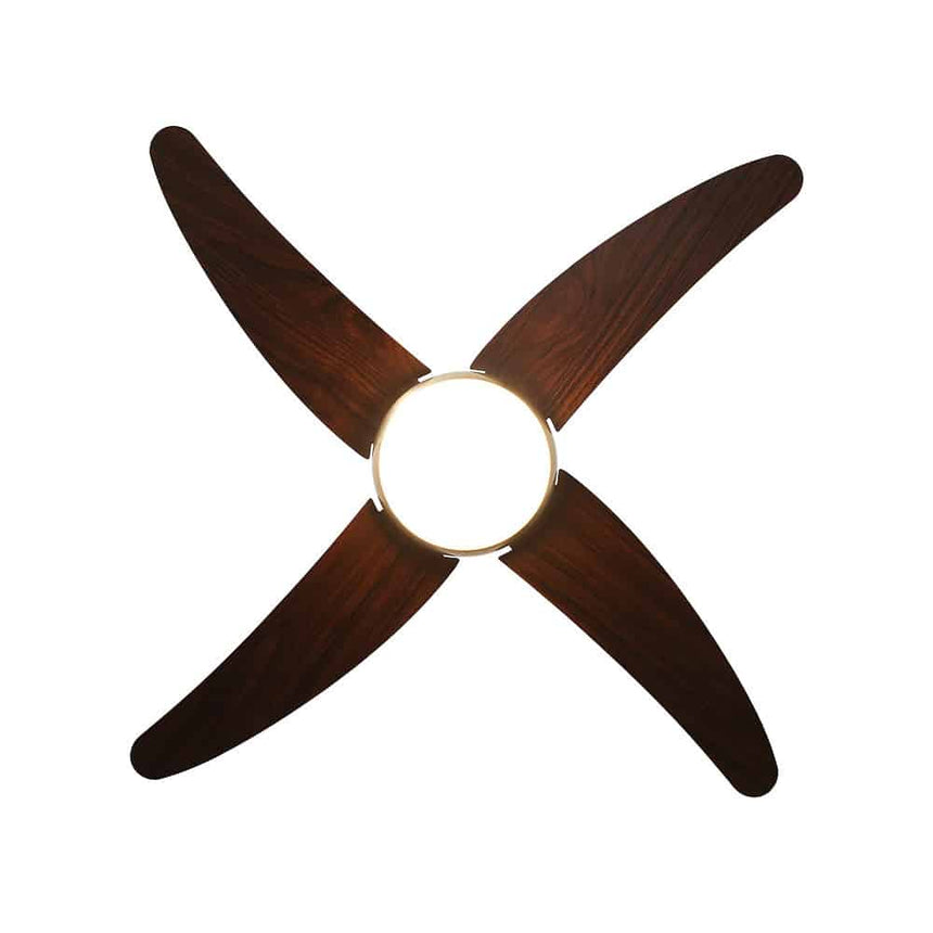 Fabrilamp Klod Ventilador 2xe27 DC cuero cerezo 6 velocidades  117d mando 173692436