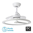 Ventilador de techo con luz Fabrilamp Chom LED blanco 3 palas motor DC Ø62cm 110W — vista 1