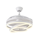 Ventilador de techo retráctil Fabrilamp Kai LED blanco 3 palas motor DC 3000-6000K Ø107cm 72W — vista 5