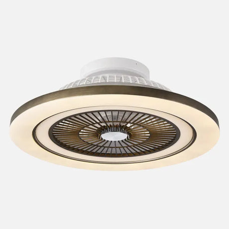 Ventilador Fabrilamp Mato cuero ambiente