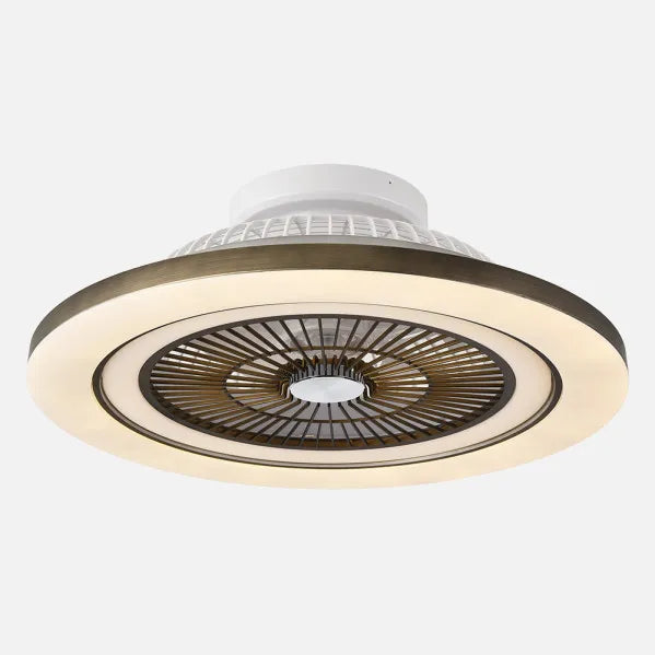 Ventilador Fabrilamp Mato cuero ambiente