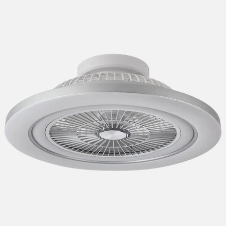 Ventilador Fabrilamp Mato níquel detalle aspas