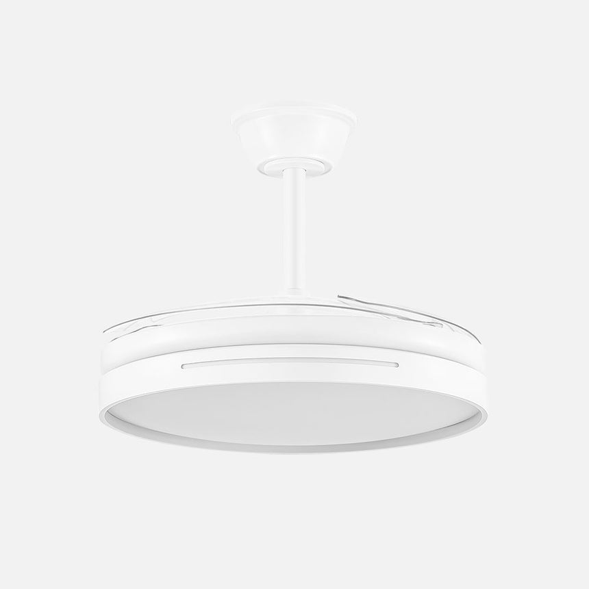 Ventilador de techo retráctil Fabrilamp Micenas LED blanco 4 palas motor DC 3000-6500K Ø106cm 59W — vista 2