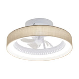Ventilador de techo con luz AJP Arco LED blanco arpillera oscuro 5 palas 3000-6500K Ø50cm 40W 16058 — vista 1