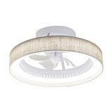 Ventilador de techo con luz AJP Arco LED blanco arpillera oscuro 5 palas 3000-6500K Ø50cm 40W 16058 — vista 2