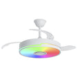 Ventilador de techo retráctil con luz AJP Auron LED blanco 3 palas 3000-6500K Ø50cm 54W 16019 — vista 1