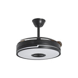 Ventilador de techo retráctil con luz AJP Auron LED negro 3 palas 3000-6500K Ø50cm 54W 16020 — vista 4
