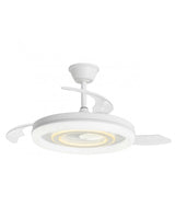 Ventilador de techo retráctil con luz AJP Bribón LED blanco 3 palas 3000-6500K Ø50cm 68W 16023