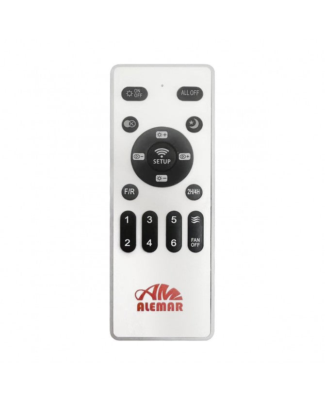 Ventilador de techo retráctil con luz AJP Cabrio LED blanco 3 palas 3000-6500K Ø30cm 18W 16027
