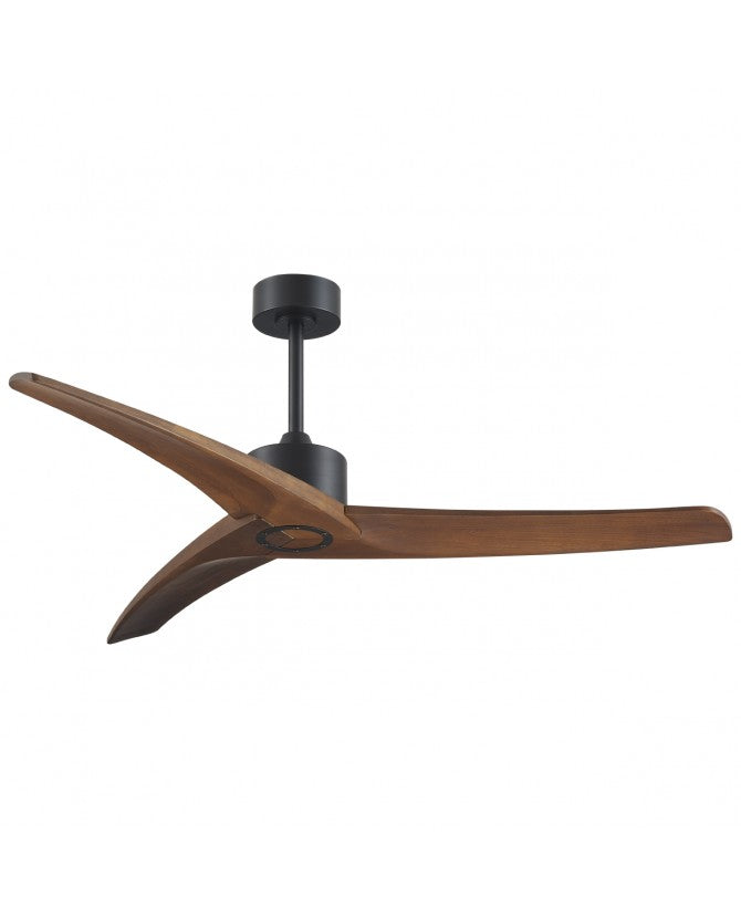 Ventilador de techo AJP Cancun negro madera natural 3 palas Ø132cm 16057