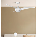 Ventilador de techo Fabrilamp Canea LED blanco 3 palas motor DC Ø134cm 24W 185591301