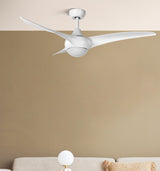 Ventilador de techo Fabrilamp Canea LED blanco 3 palas motor DC 3000-6000K Ø134cm 24W — vista 1