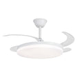 Ventilador de techo retráctil con luz AJP Creta LED blanco 4 palas 3000-6000K 30W 16026 — vista 1