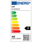 Ventilador de techo retráctil con luz AJP Creta LED blanco 4 palas 3000-6000K 30W 16026 — vista 6