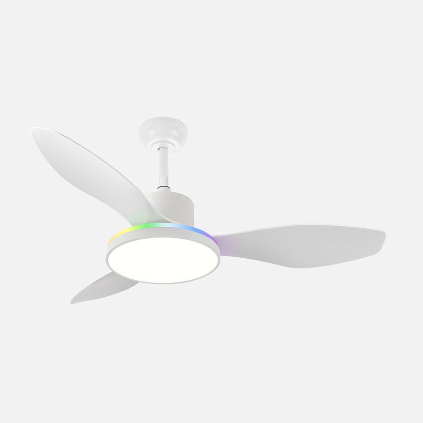 Ventilador de techo Fabrilamp Mandala LED blanco 3 palas motor DC 3000-6500K Ø120cm 48W — vista 1