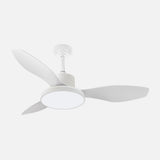 Ventilador de techo Fabrilamp Mandala LED blanco 3 palas motor DC 3000-6500K Ø120cm 48W — vista 3