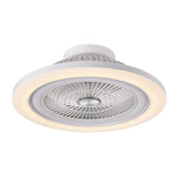 Ventilador de techo retráctil Fabrilamp Antartida LED blanco 5 palas motor DC Ø58cm 50W — vista 3
