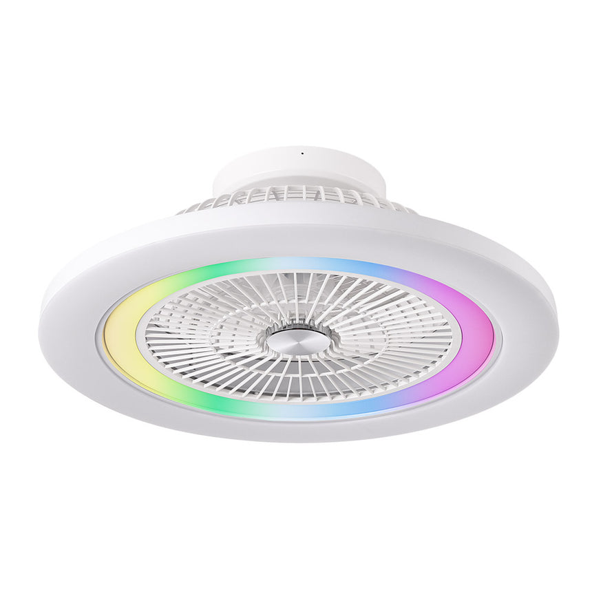 Ventilador de techo retráctil Fabrilamp Antartida LED blanco 5 palas motor DC Ø58cm 50W — vista 2