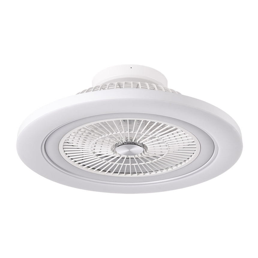 Ventilador de techo retráctil Fabrilamp Antartida LED blanco 5 palas motor DC Ø58cm 50W — vista 4