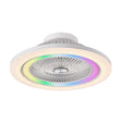 Ventilador de techo retráctil Fabrilamp Antartida LED blanco 5 palas motor DC Ø58cm 50W — vista 1