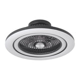 Ventilador de techo retráctil Fabrilamp Antartida LED negro 5 palas motor DC Ø58cm 50W — vista 4