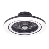 Ventilador de techo retráctil Fabrilamp Antartida LED negro 5 palas motor DC Ø58cm 50W — vista 3
