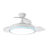 Ventilador de techo retráctil Fabrilamp Cacique LED blanco 3 palas motor DC 3000-6500K Ø107cm 59W — vista 1
