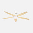 Ventilador de techo Fabrilamp Altea LED blanco haya 5 palas motor DC 3000-6500K Ø142cm 24W — vista 1