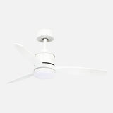 Ventilador de techo Fabrilamp Barrax LED blanco 3 palas motor DC 3000-6500K Ø106cm 18W — vista 1