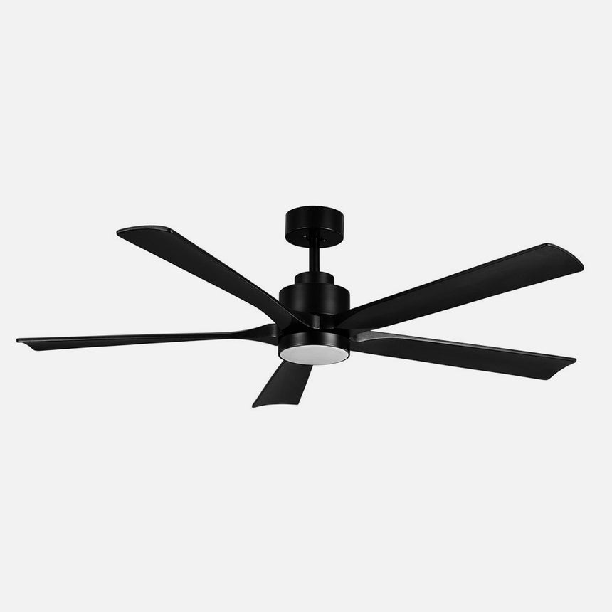 Ventilador de techo Fabrilamp Cairo LED negro 5 palas motor DC 3000-6000K Ø132cm 24W — vista 2
