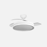 Ventilador de techo retráctil Fabrilamp Capitan LED blanco 3 palas motor DC Ø107cm 60W 259091301