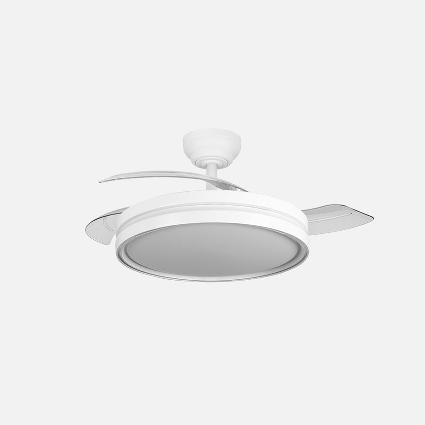 Ventilador de techo retráctil Fabrilamp Capitan LED blanco 3 palas motor DC 3000-6500K Ø107cm 60W — vista 1