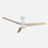 Ventilador de techo Fabrilamp Captus LED blanco haya 3 palas motor DC 3000-6000K Ø132cm 22W — vista 2