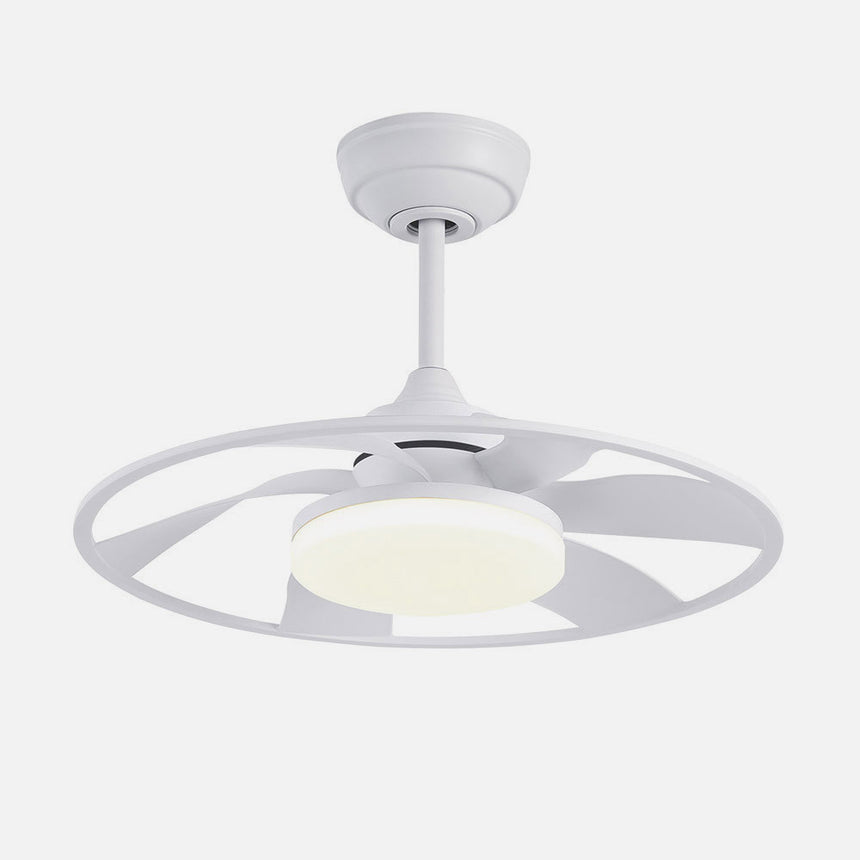 Ventilador de techo con luz Fabrilamp Celsius LED blanco 6 palas motor DC Ø55cm 26W — vista 2