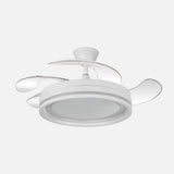 Ventilador de techo retráctil Fabrilamp Cerrato LED blanco 4 palas motor DC 3000-6000K Ø107cm 59W — vista 1