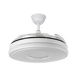 Ventilador de techo retráctil Fabrilamp Dani LED blanco 4 palas motor DC 3000-6500K Ø106cm 59W — vista 2