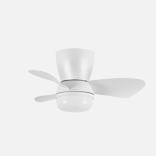 Ventilador de techo Fabrilamp Enoc LED blanco 3 palas motor DC Ø58cm 15W 261291301