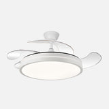 Ventilador de techo retráctil Fabrilamp Escorpion LED blanco 4 palas motor DC 3000-6000K Ø107cm 59W — vista 2