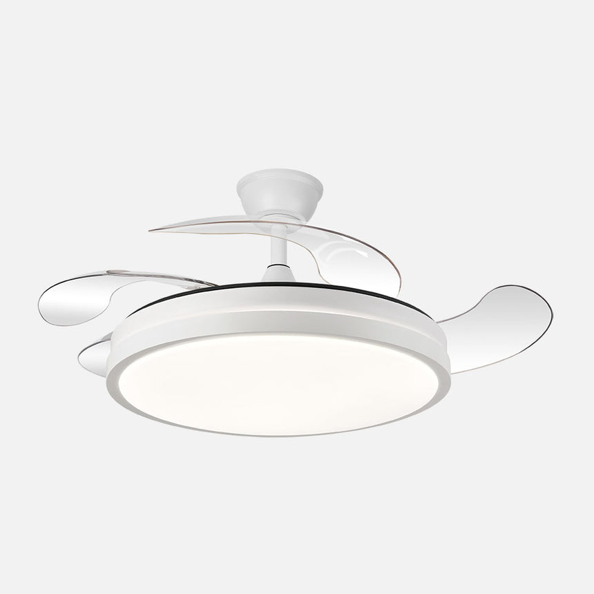 Ventilador de techo retráctil Fabrilamp Escorpion LED blanco 4 palas motor DC 3000-6000K Ø107cm 59W — vista 2