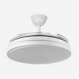 Ventilador de techo retráctil Fabrilamp Escorpion LED blanco 4 palas motor DC 3000-6000K Ø107cm 59W — vista 3