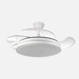 Ventilador de techo retráctil Fabrilamp Escorpion LED blanco 4 palas motor DC 3000-6000K Ø107cm 59W — vista 1
