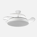 Ventilador de techo retráctil Fabrilamp Escorpion LED blanco 4 palas motor DC 3000-6000K Ø107cm 59W — vista 1